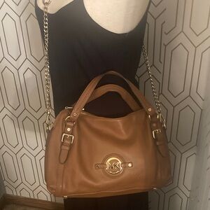 Genuine Micheal Kors Medium Stockard  Brown Leather Handbag
